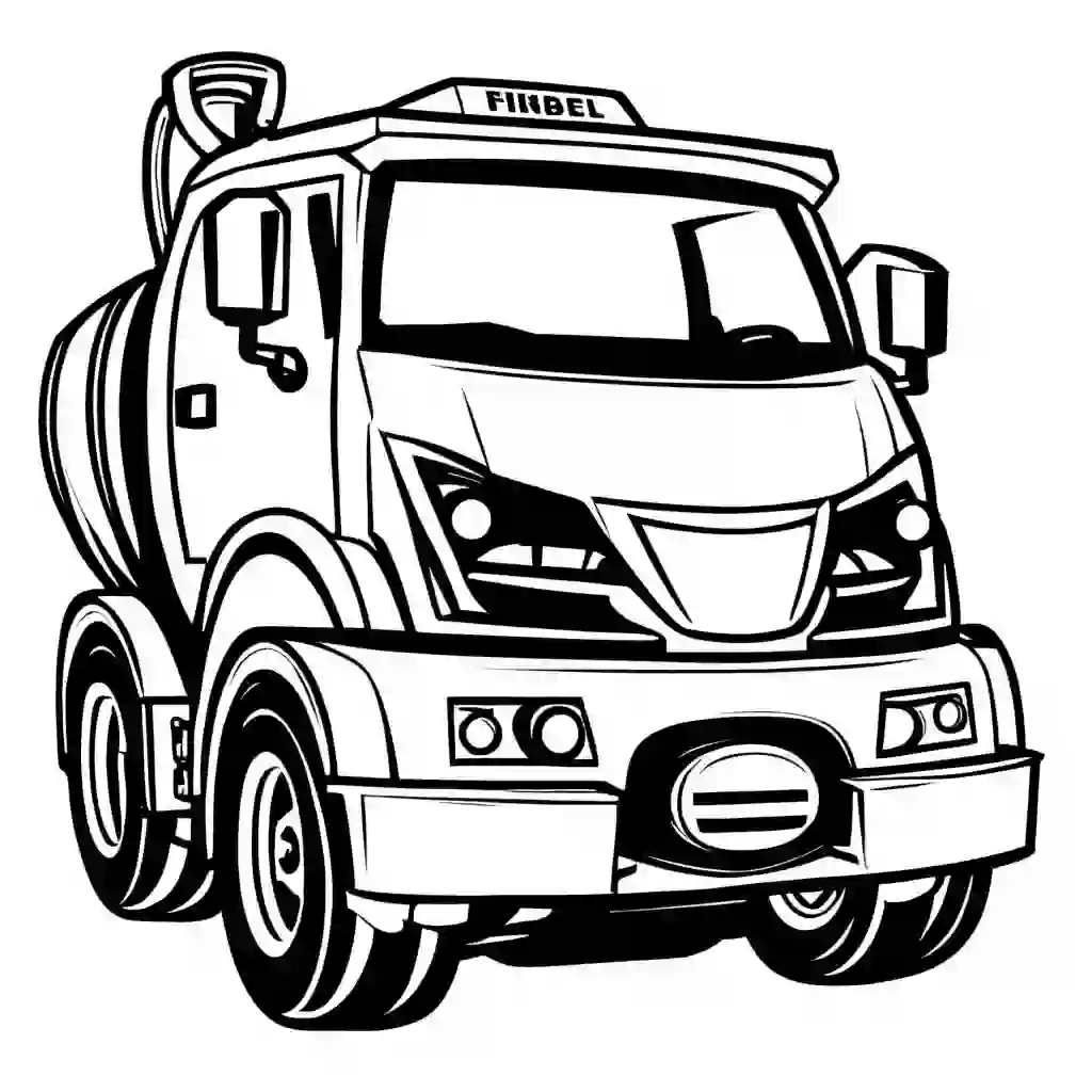 Cement Mixers coloring pages